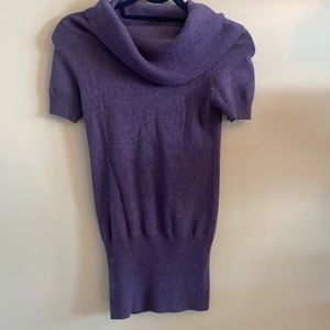 Blue Asphalt cowl neck sweater tunic
